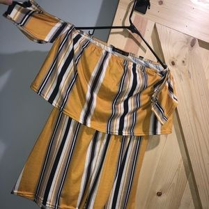 Off the shoulder boohoo romper